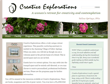 Tablet Screenshot of creativeexplorations.net